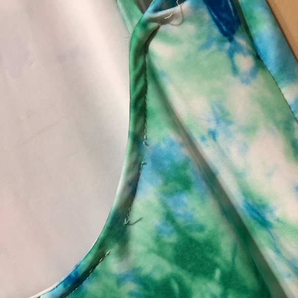 Aqua Blue & Green Maxi Dress - Picture 5 of 5